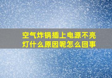 空气炸锅插上电源不亮灯什么原因呢怎么回事