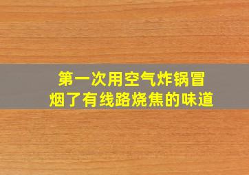 第一次用空气炸锅冒烟了有线路烧焦的味道