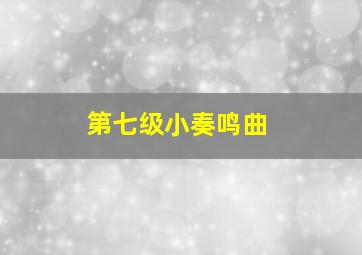 第七级小奏鸣曲