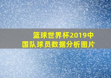 篮球世界杯2019中国队球员数据分析图片