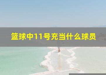 篮球中11号充当什么球员