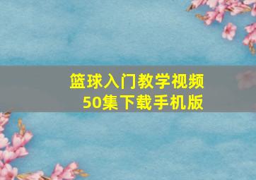 篮球入门教学视频50集下载手机版