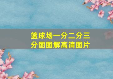 篮球场一分二分三分图图解高清图片