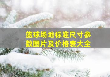 篮球场地标准尺寸参数图片及价格表大全