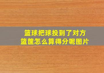 篮球把球投到了对方篮筐怎么算得分呢图片