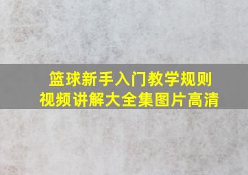 篮球新手入门教学规则视频讲解大全集图片高清