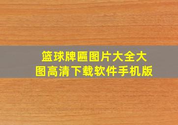 篮球牌匾图片大全大图高清下载软件手机版