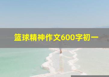 篮球精神作文600字初一