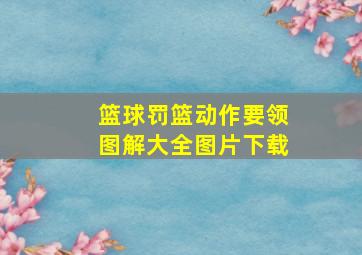 篮球罚篮动作要领图解大全图片下载