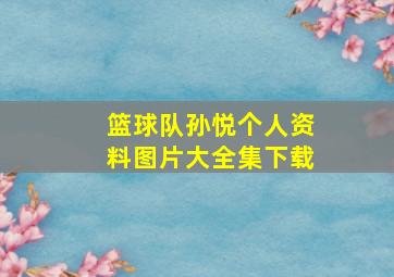 篮球队孙悦个人资料图片大全集下载