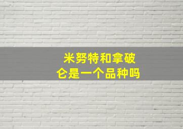 米努特和拿破仑是一个品种吗