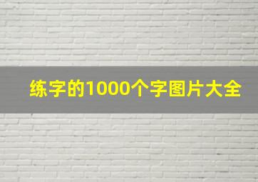 练字的1000个字图片大全