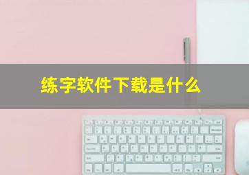 练字软件下载是什么