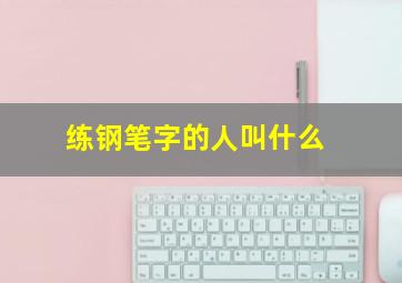 练钢笔字的人叫什么