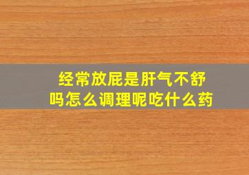 经常放屁是肝气不舒吗怎么调理呢吃什么药