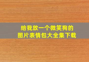 给我放一个微笑狗的图片表情包大全集下载