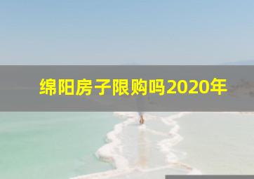 绵阳房子限购吗2020年