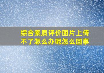 综合素质评价图片上传不了怎么办呢怎么回事