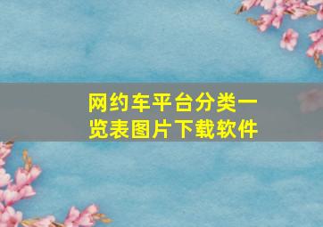 网约车平台分类一览表图片下载软件