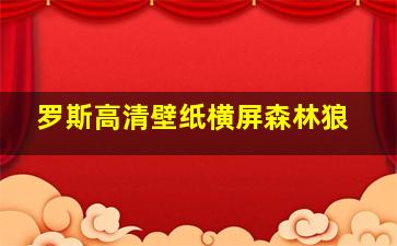 罗斯高清壁纸横屏森林狼