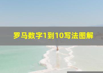 罗马数字1到10写法图解