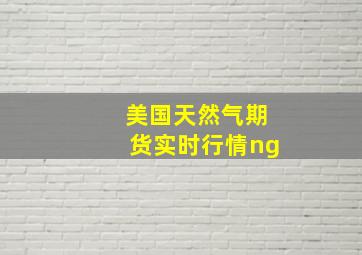 美国天然气期货实时行情ng