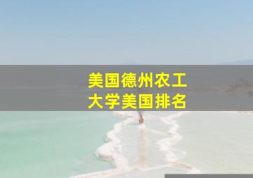 美国德州农工大学美国排名