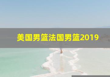 美国男篮法国男篮2019