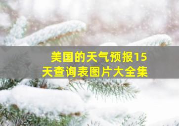 美国的天气预报15天查询表图片大全集