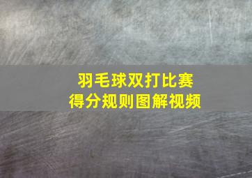 羽毛球双打比赛得分规则图解视频