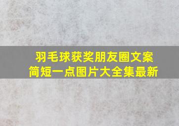 羽毛球获奖朋友圈文案简短一点图片大全集最新