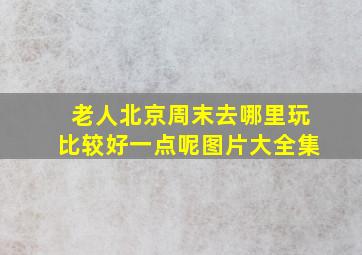 老人北京周末去哪里玩比较好一点呢图片大全集