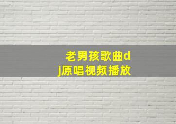 老男孩歌曲dj原唱视频播放