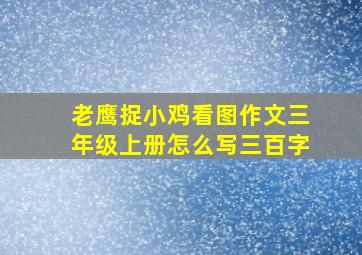 老鹰捉小鸡看图作文三年级上册怎么写三百字