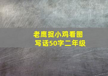 老鹰捉小鸡看图写话50字二年级