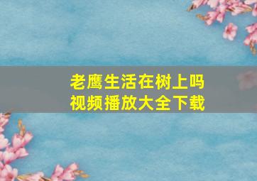 老鹰生活在树上吗视频播放大全下载