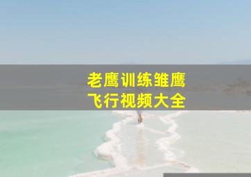 老鹰训练雏鹰飞行视频大全