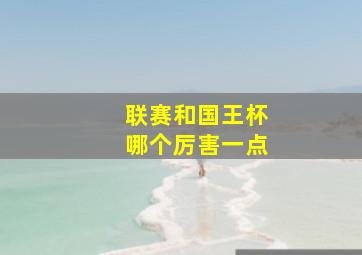 联赛和国王杯哪个厉害一点