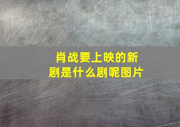 肖战要上映的新剧是什么剧呢图片