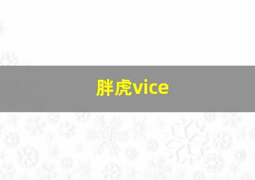 胖虎vice