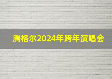 腾格尔2024年跨年演唱会