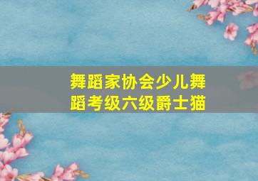 舞蹈家协会少儿舞蹈考级六级爵士猫