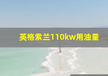 英格索兰110kw用油量