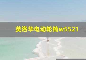 英洛华电动轮椅w5521