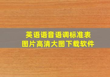 英语语音语调标准表图片高清大图下载软件