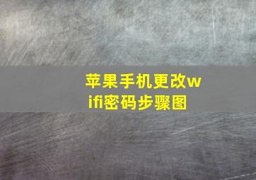 苹果手机更改wifi密码步骤图