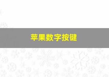 苹果数字按键