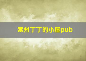 莱州丁丁的小屋pub