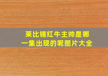 莱比锡红牛主帅是哪一集出现的呢图片大全