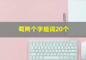 萄两个字组词20个